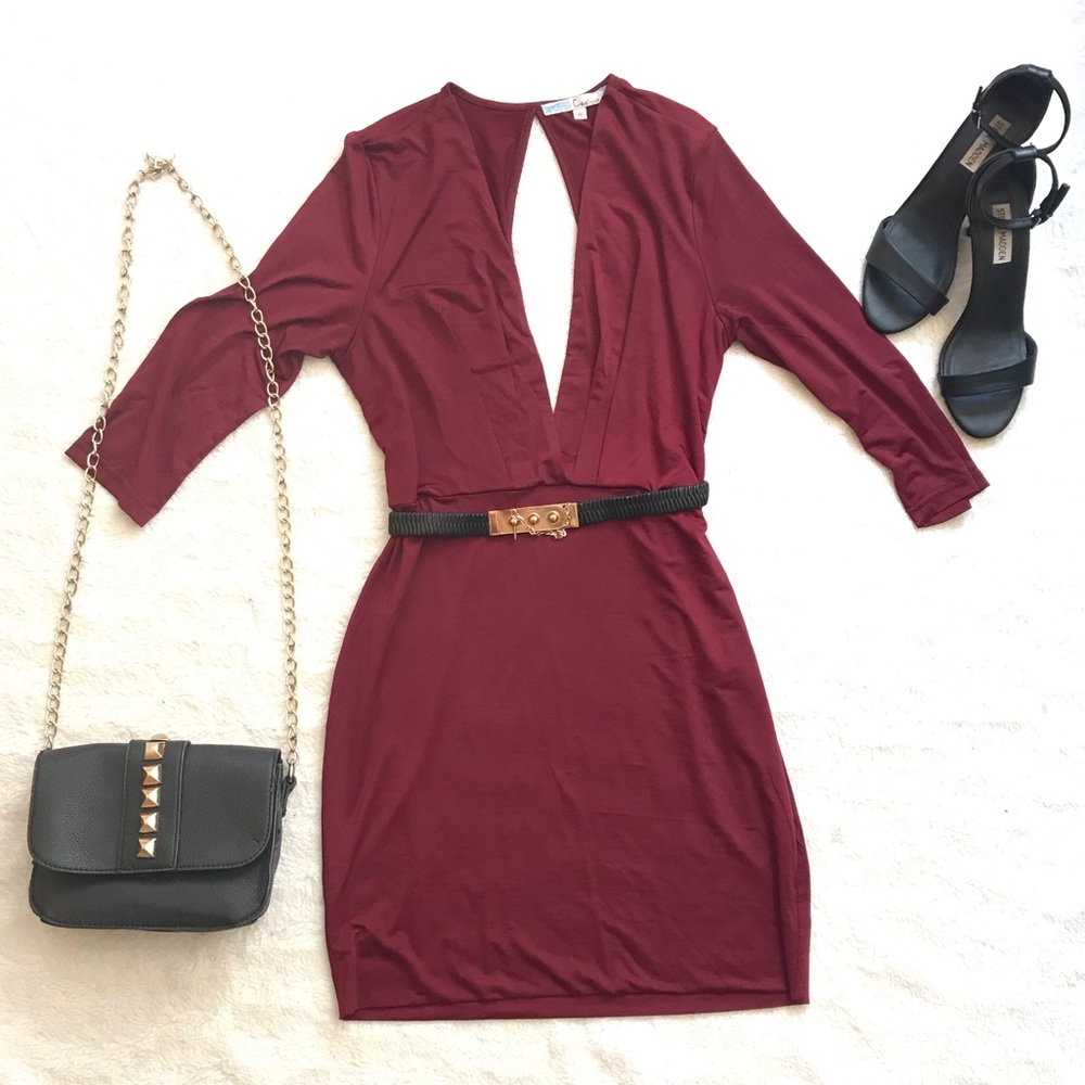 🦃Burgundy dress